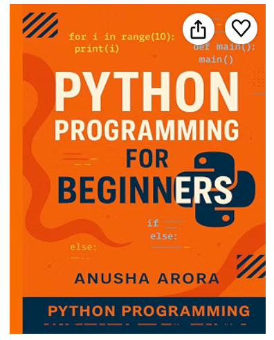 Cover of Python Programming for Beginners by Anusha Arora